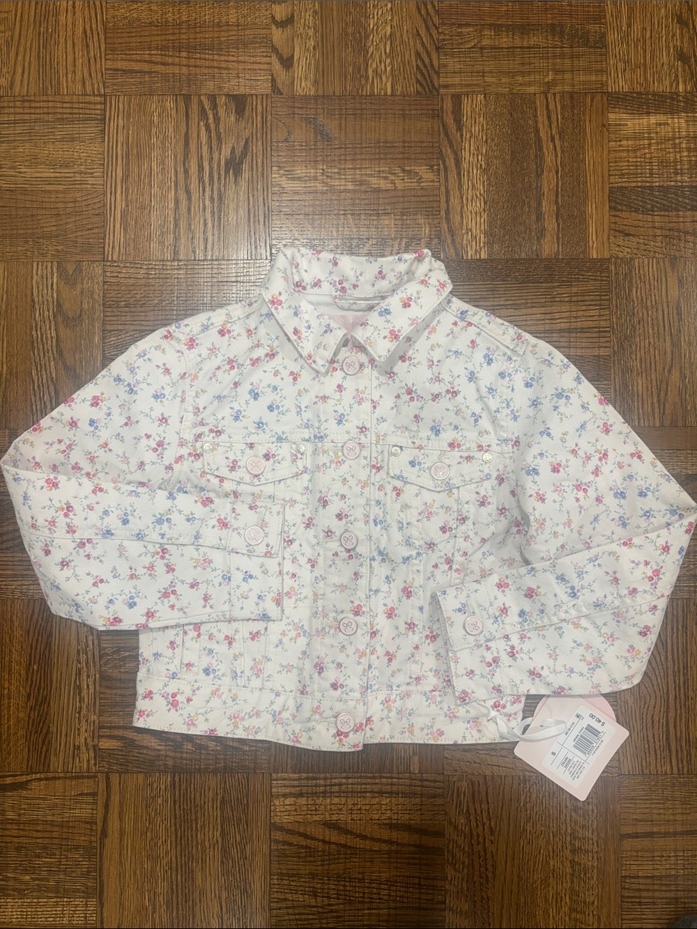 NWT LoveShackFancy x Target Floral Denim Jacket